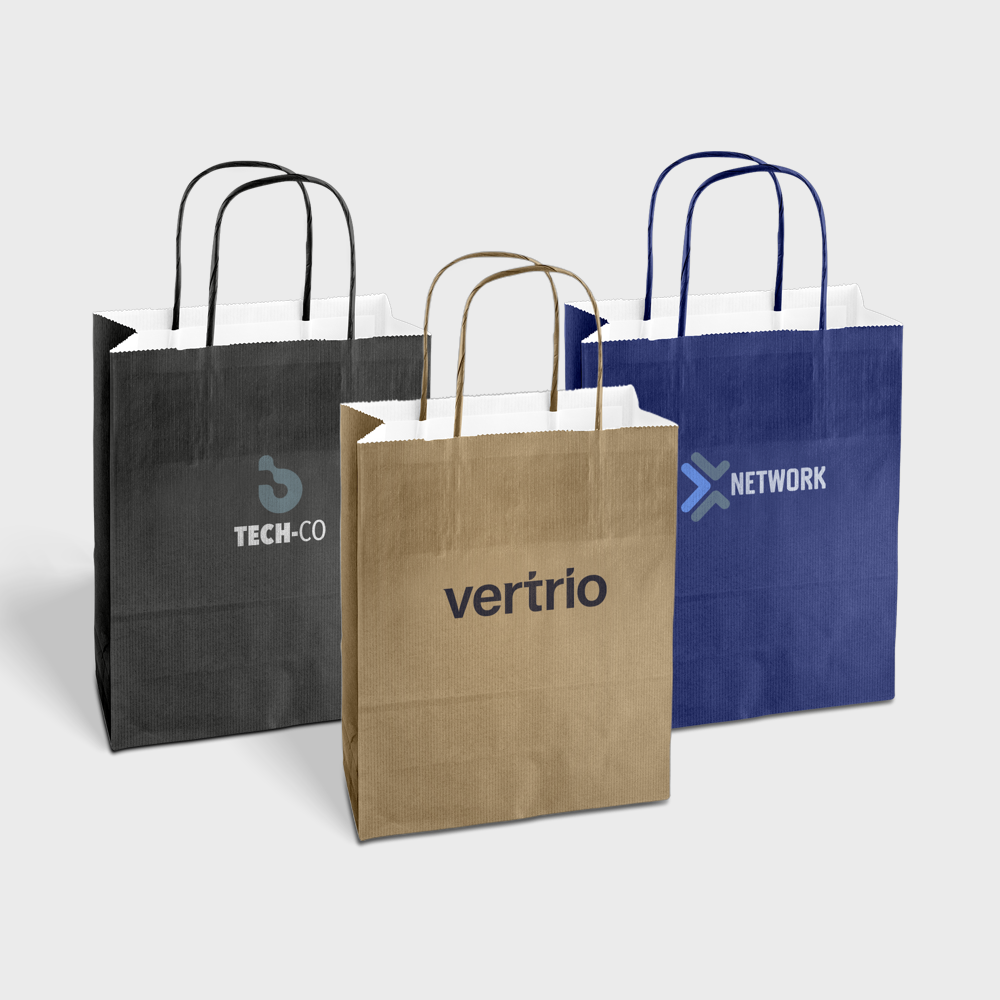 Sacs kraft avec intérieur blanc